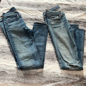 Bundle 2 pair Rag & Bone skinny jeans Augusta & Heathway